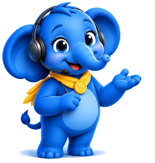 Elena wearing a headset, ready to help