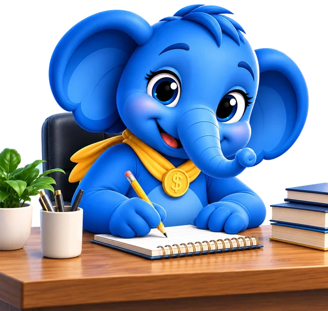 Elena writing a plan on a notepad